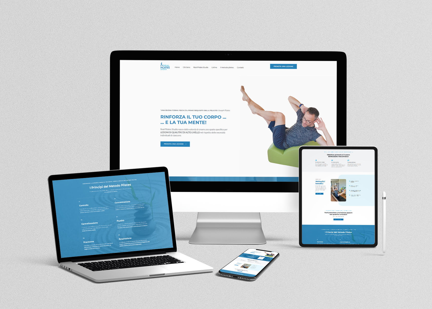Realizzazione sito web pilates