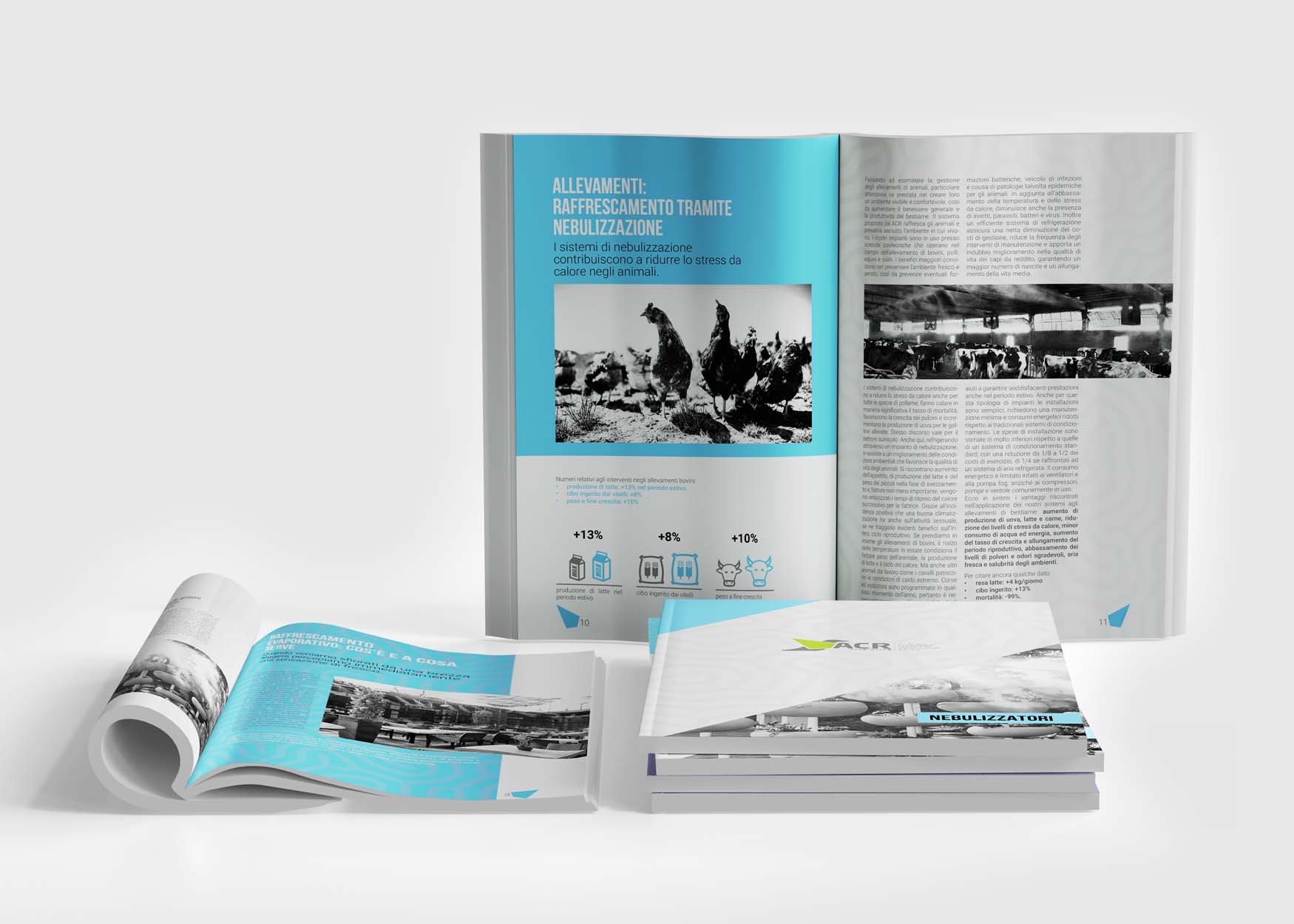 Realizzazioni grafiche del nostro studio | Prupix 38 creazione catalogo raffrescatori