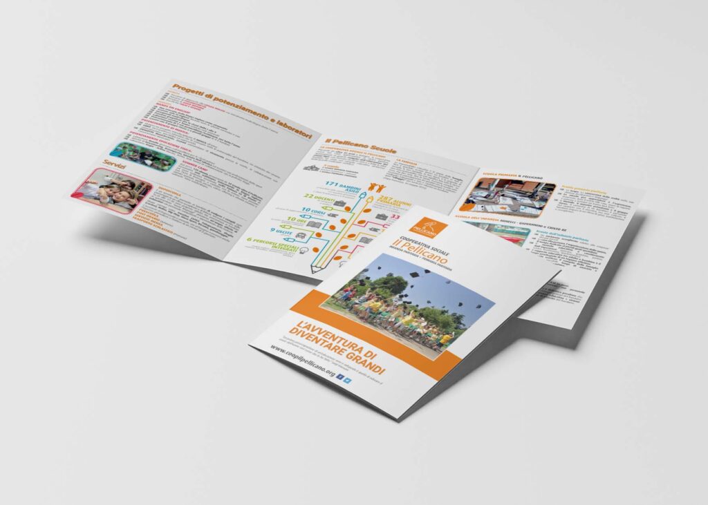 Creazione Depliant Pieghevole Istruzione 29 creazione grafica pieghevole pellicano 1