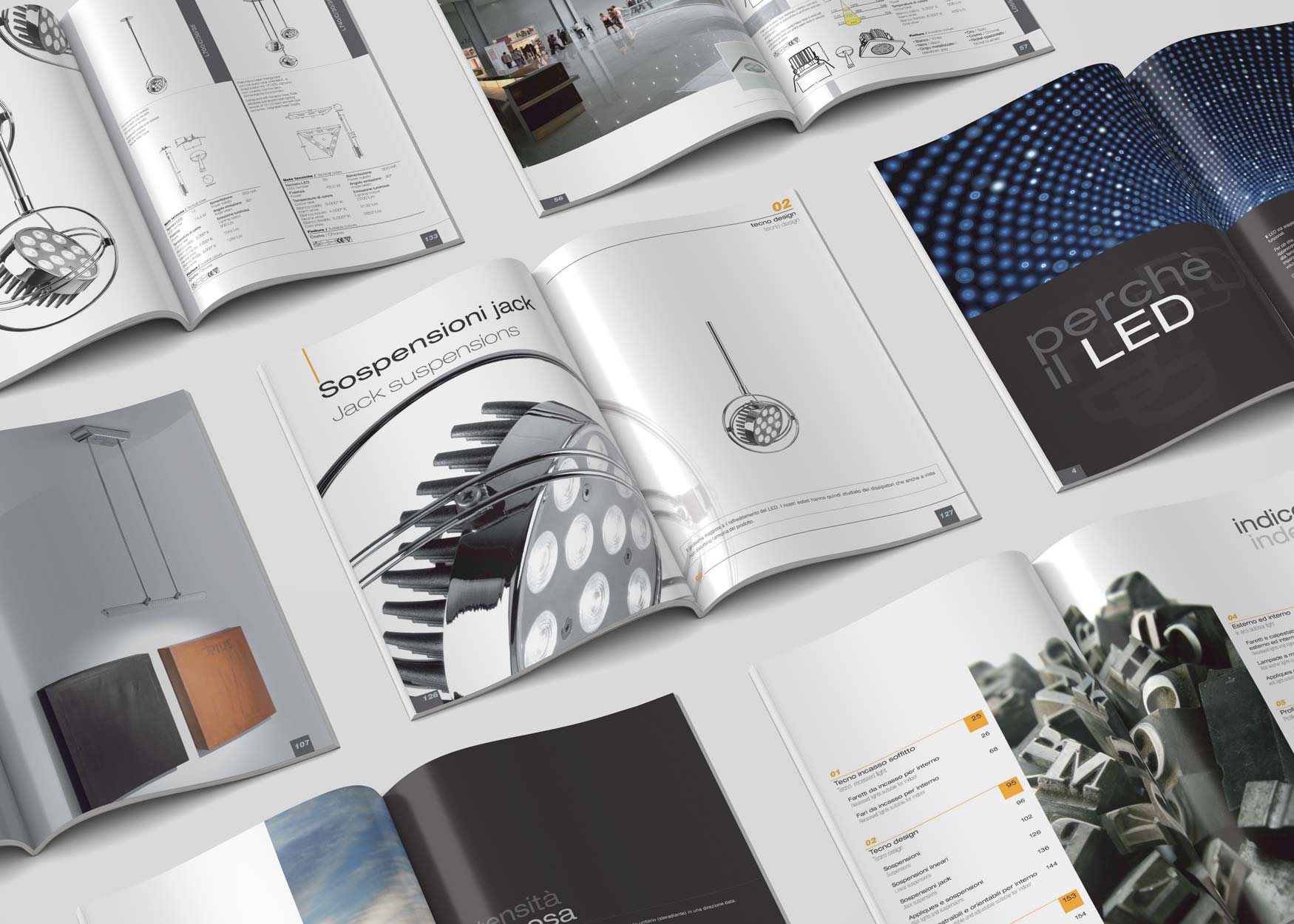 Realizzazioni grafiche del nostro studio | Prupix 6 Grafica Catalogo tecnico Prodotti LED