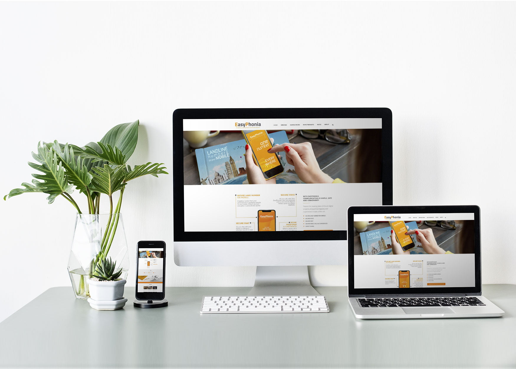 Realizzazioni grafiche del nostro studio | Prupix 10 Realizzazione Sito WordPress Telefonia